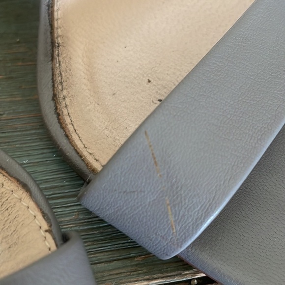 J. Crew Lanie Taupe Leather Heels Size 8.5 - Picture 6 of 9